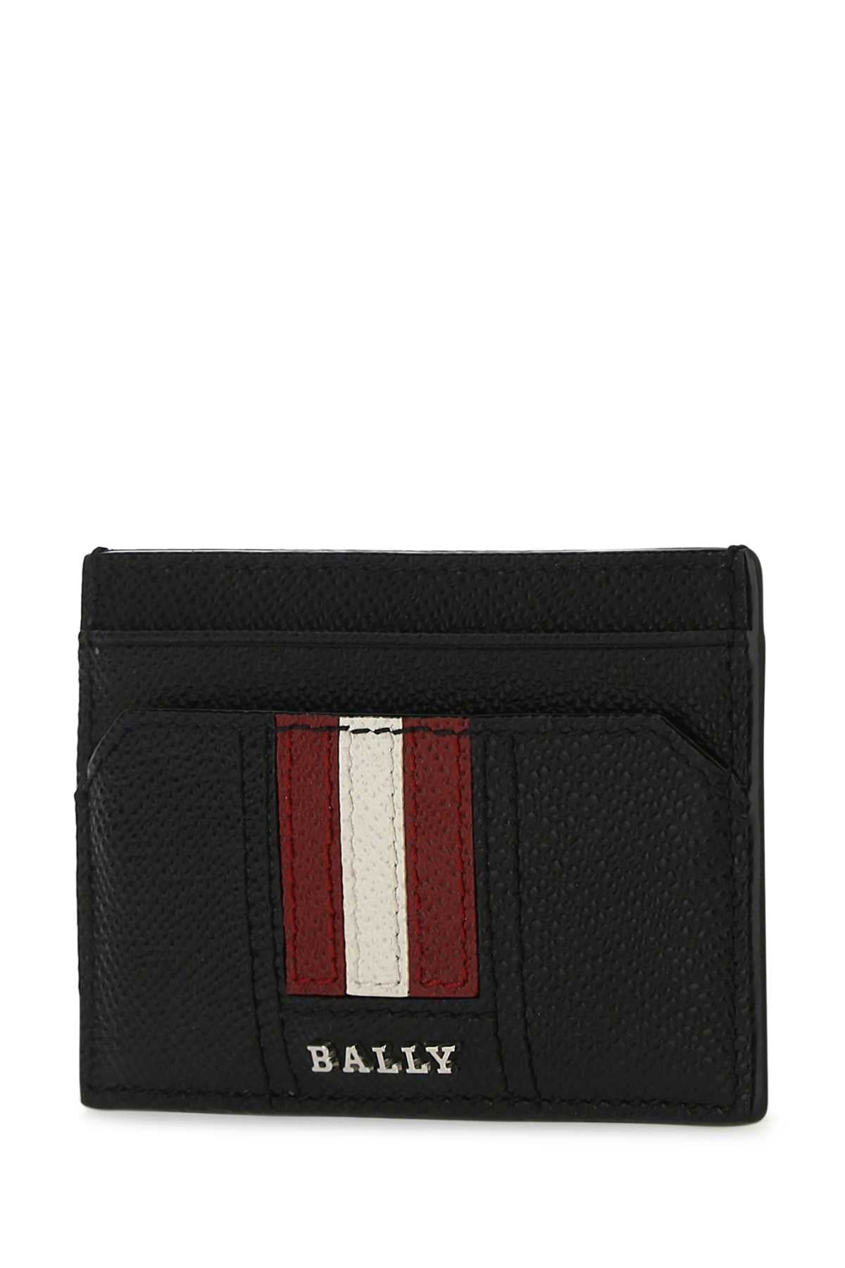 Bally Bally Black Leather Tharカードホルダー - Image 5