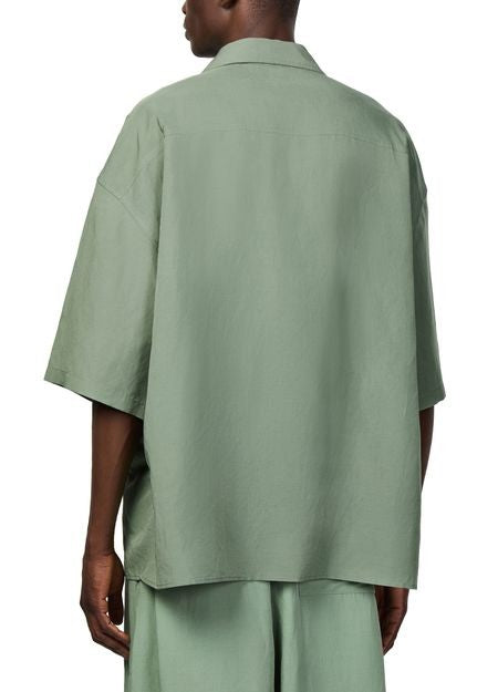 LOEWE Short-sleeved linen and viscose shirt - Image 5