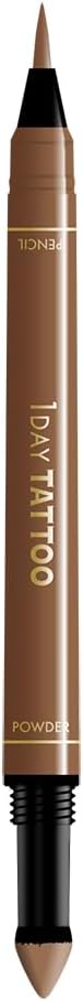 K-Pallet Two-Way Eyebrow Liquid 02 Natural Brown Waterproof Liquid 0.02 fl oz (0.4 ml), Powder 0.02 oz (0.6 g), Eyebrow Series 2 in 1 for Natural Eyebrows