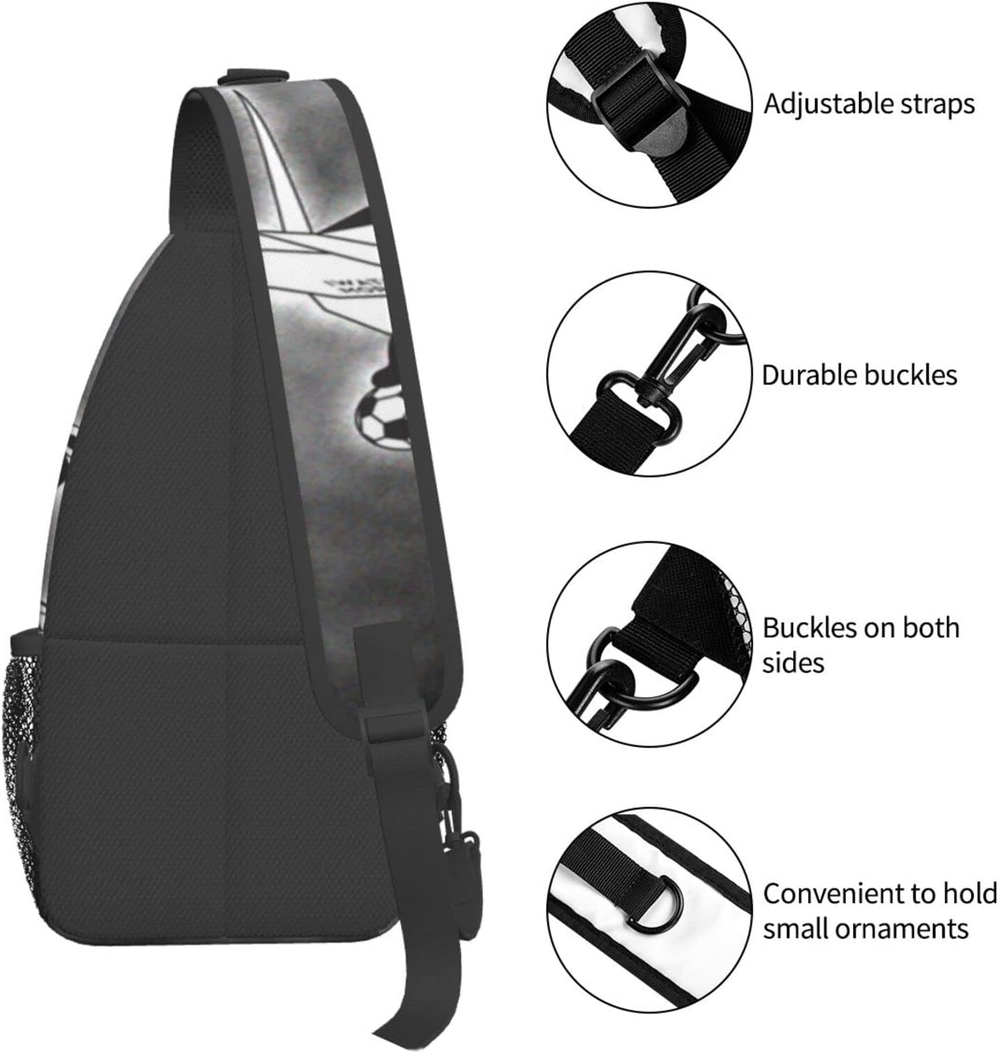Iwate Gruja Morioka Shoulder Bag, Large Capacity, Shoulder Bag, Crossbody Bag, For Work Commutes, School, Travel, Events, Anime, Moe Goods, Multifunctional, Lightweight, Unisex, Gift, Sports School