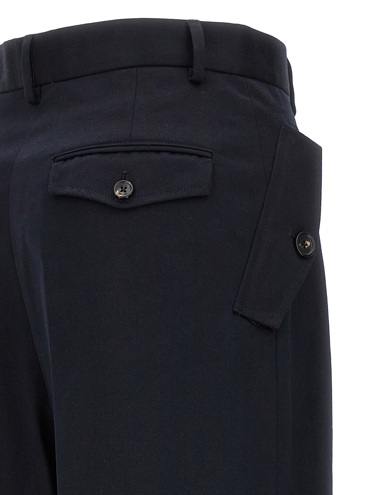 Lanvin ランバンルーズレッグフロントプリーツパンツ - Image 5
