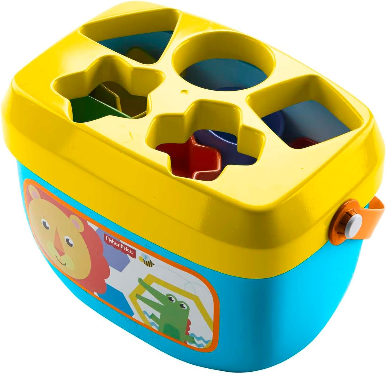 Fisher Price Infant FFC84 My First Blocks, Rainforest, 6 Months and Up, Baby Toy, Educational Toy, Block Set, Matching