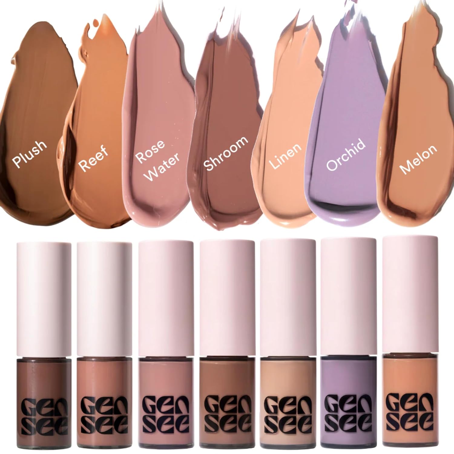 GEN SEE Mixed Media Matte Liquid Eyeshadow, Linen – Weightless Long Lasting Matte Eye Color, High Pigment Multi-Use Makeup for Eyes Cheeks Lips, Vegan Cruelty-Free, Made in Italy
