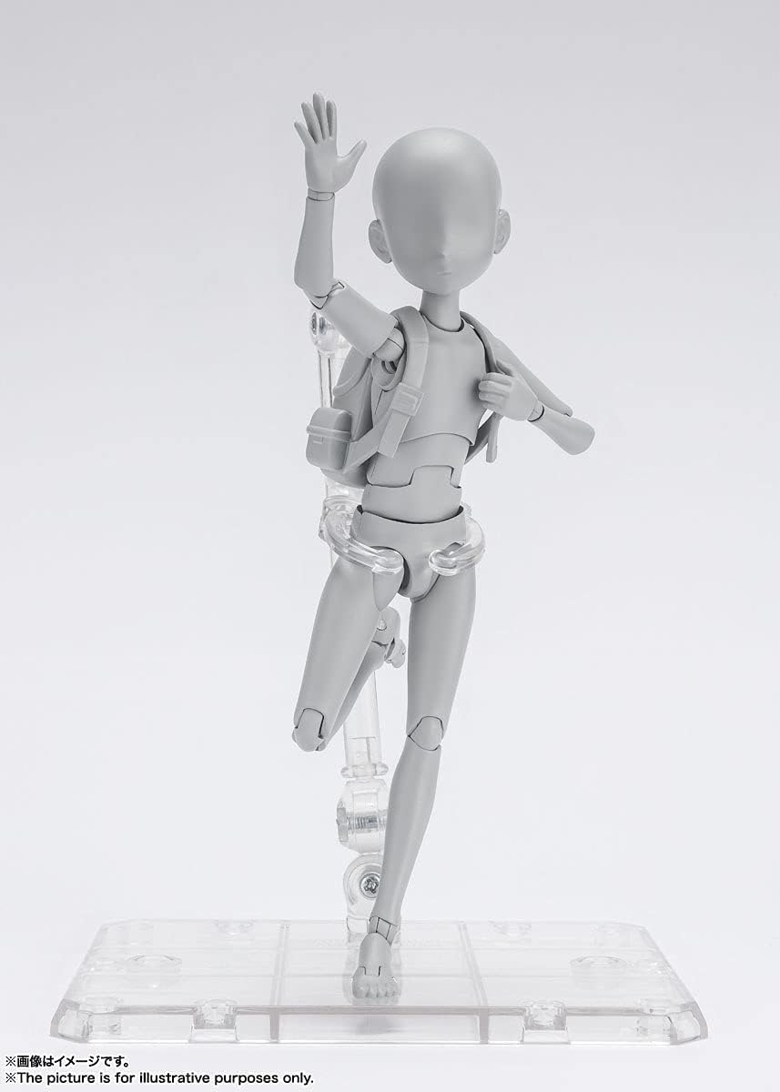 Bandai Spirits S.H. Figuarts BAS62102 Body Kun - Ken Sugimori Edition DX Set (Gray Color Ver.) Approx. 5.1 inches (130 mm), PVC & ABS Action Figure