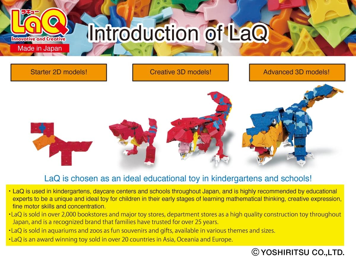 Yoshiritsu LaQ Educational Toy Building Block Basic 400/First Set (400pcs) L007940