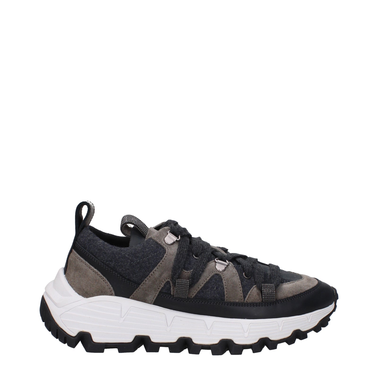Brunello CucinelliスニーカーVibram Woman Fabric Grey - Image 5