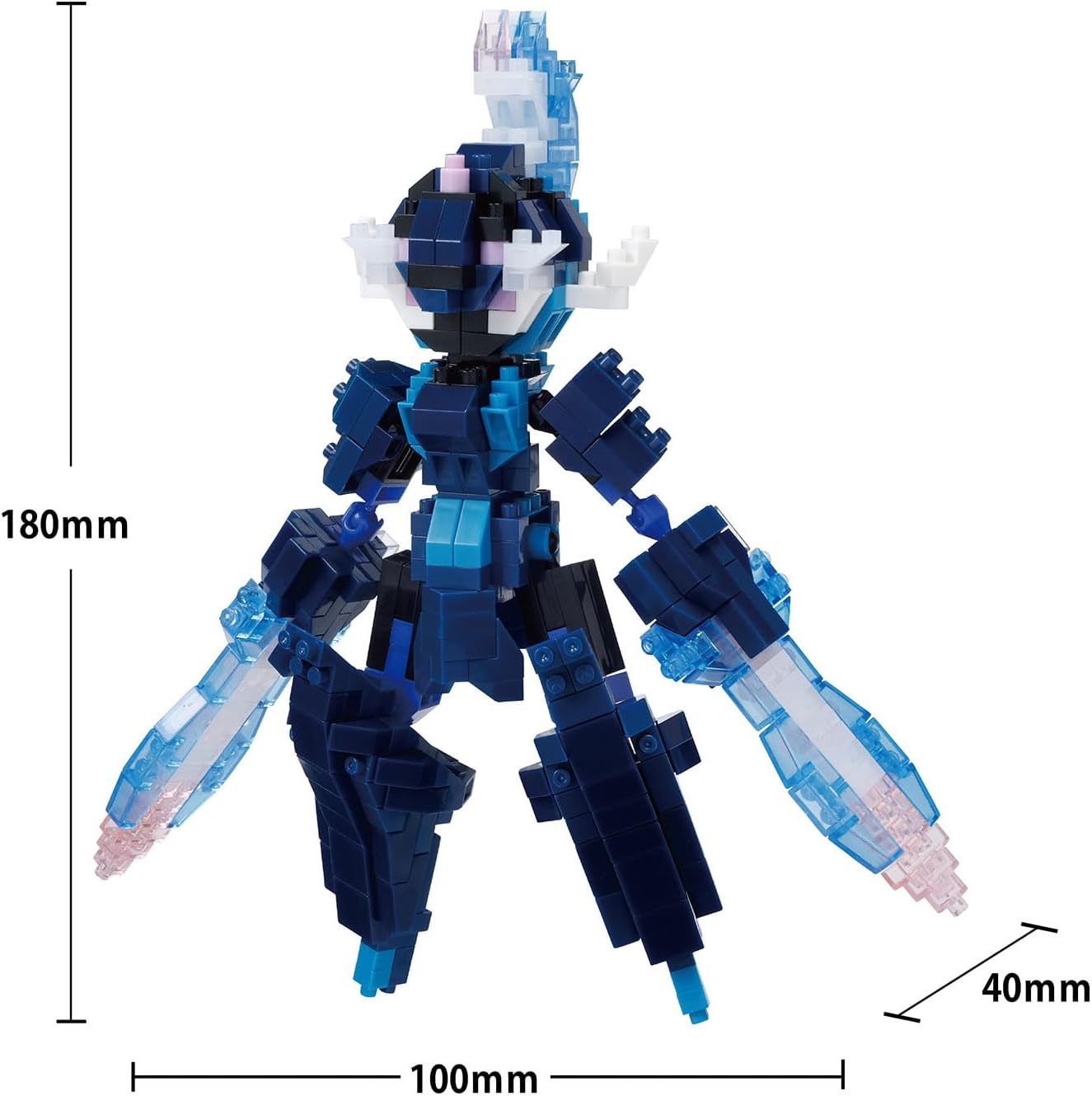 Kawada NBPM_R05 NBPM_R05 Nanoblock Pokemon SawBlaze RS 6.3 x 6.5 x 7.5 inches (16 x 16.4 x 19 cm), For Ages 12 and Up Interior, Hobby
