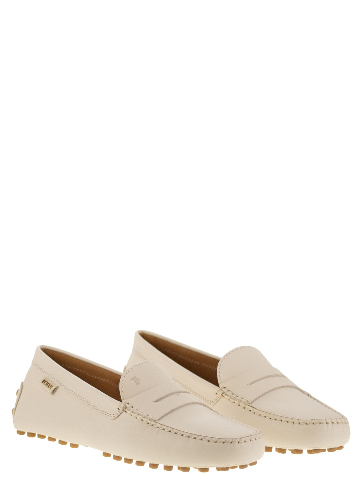Tods トッド 'S 革のモカシンラバーソール - Image 5