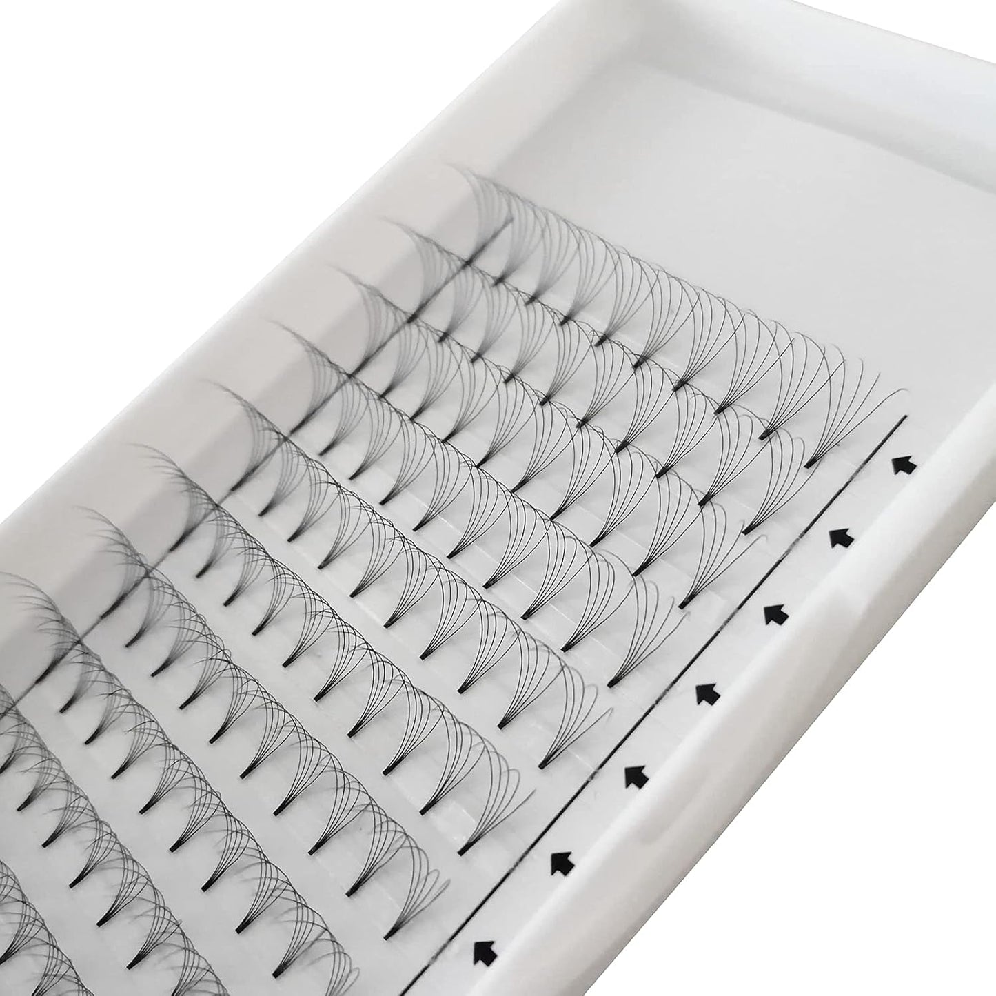 Eyelash Extensions, 3 Boxes, 5D Volume Eyelashes, C D Curl, Thickness 0.03 inches (0.07 mm), 12 Rows, 5 Bundles, Matsueku False Eyelashes, Natural, Popular, 3 Trays Short Stem 5D Eyelashes Extension