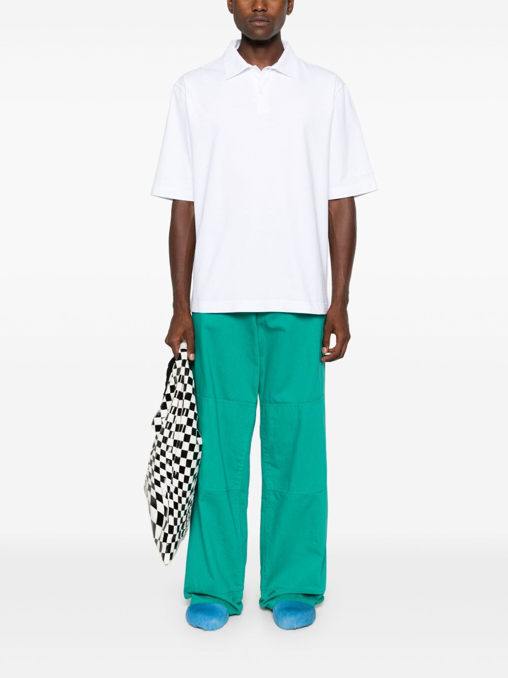 Marni Marni Logo Cotton Polo Shirt - Image 5