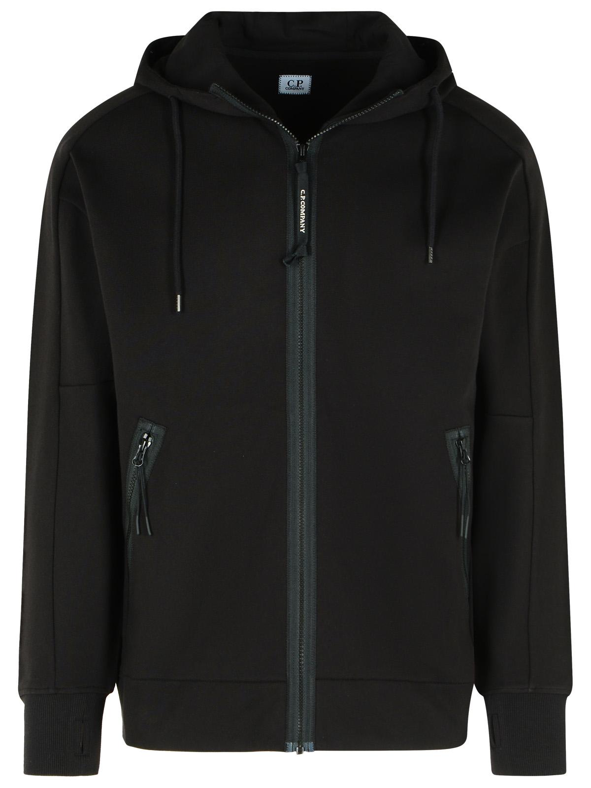 C C.P.会社のブラックコットンスウェットシャツ - Image 5