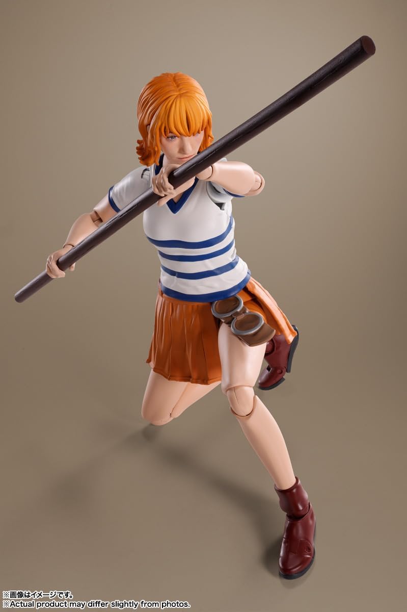 S.H. Figuarts Nami (A Netflix Series: One Piece), Approx. 5.9 inches (150 mm), ABS & PVC, Pre-painted Action Figure