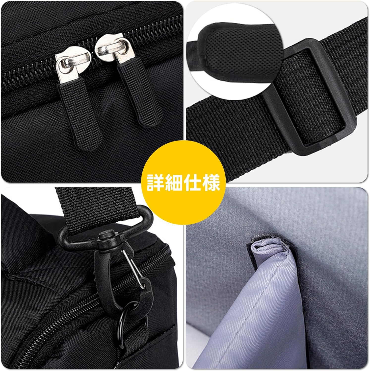 Camera Bag, SLR Camera Bag, Divider Storage Camera Case, Camera Accessories Storage Bag, Travel Outdoor Photography Bag, Black, Black, Simple