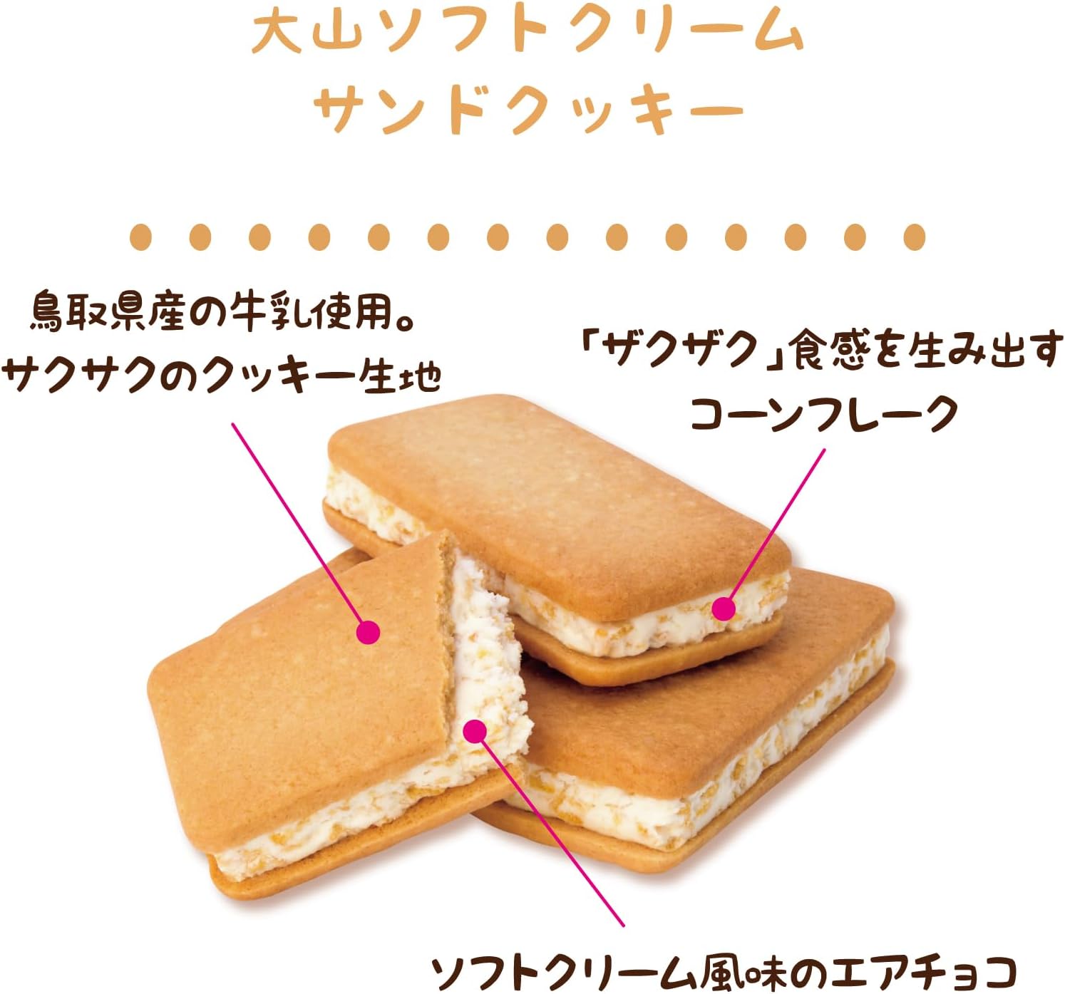 Kotobuki Seika Daisen Soft Cream Sandwich Cookies (6 pieces)