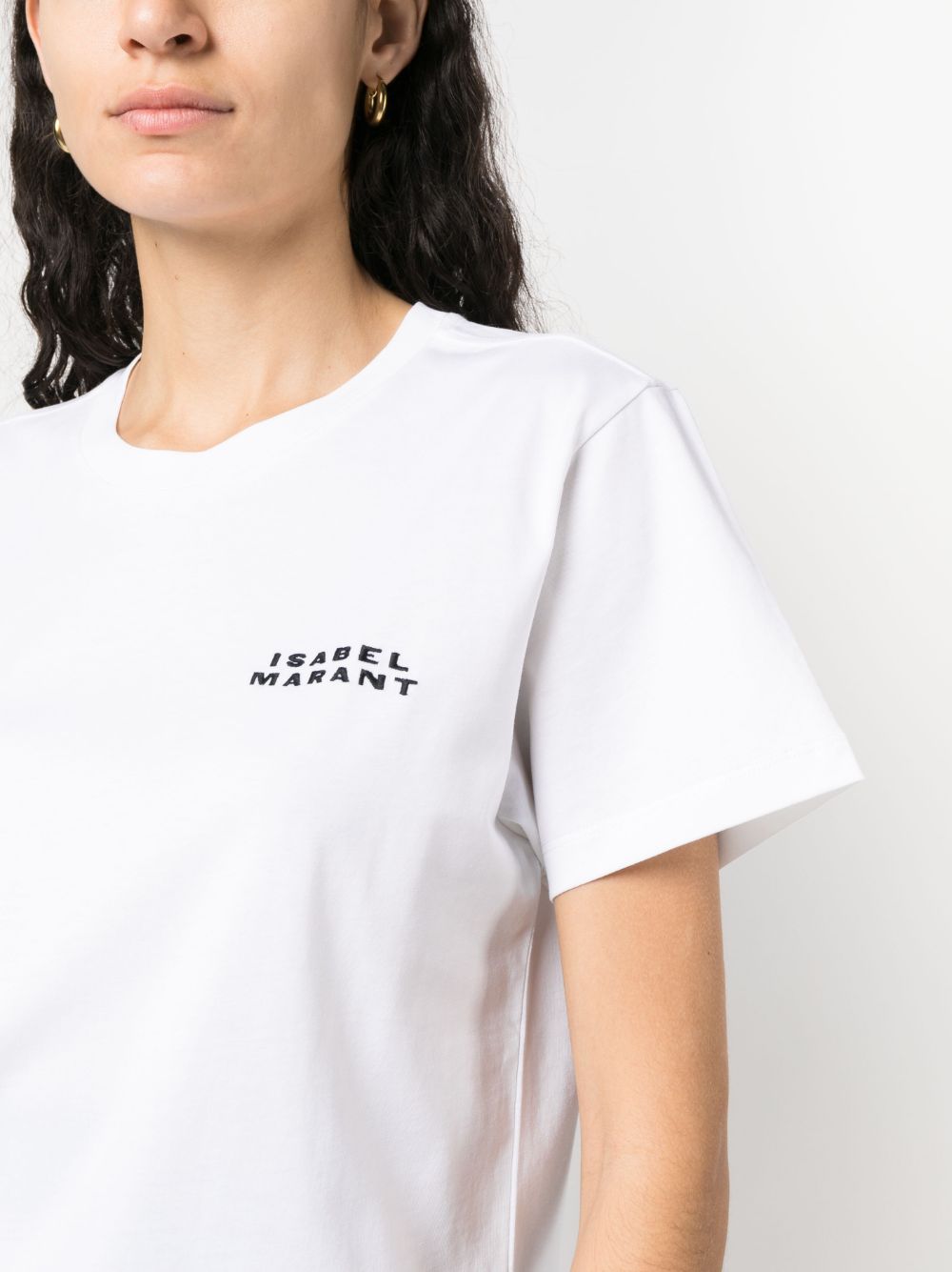Isabel イザベル・マラン・ヴィダルのロゴコットンTシャツ - Image 5