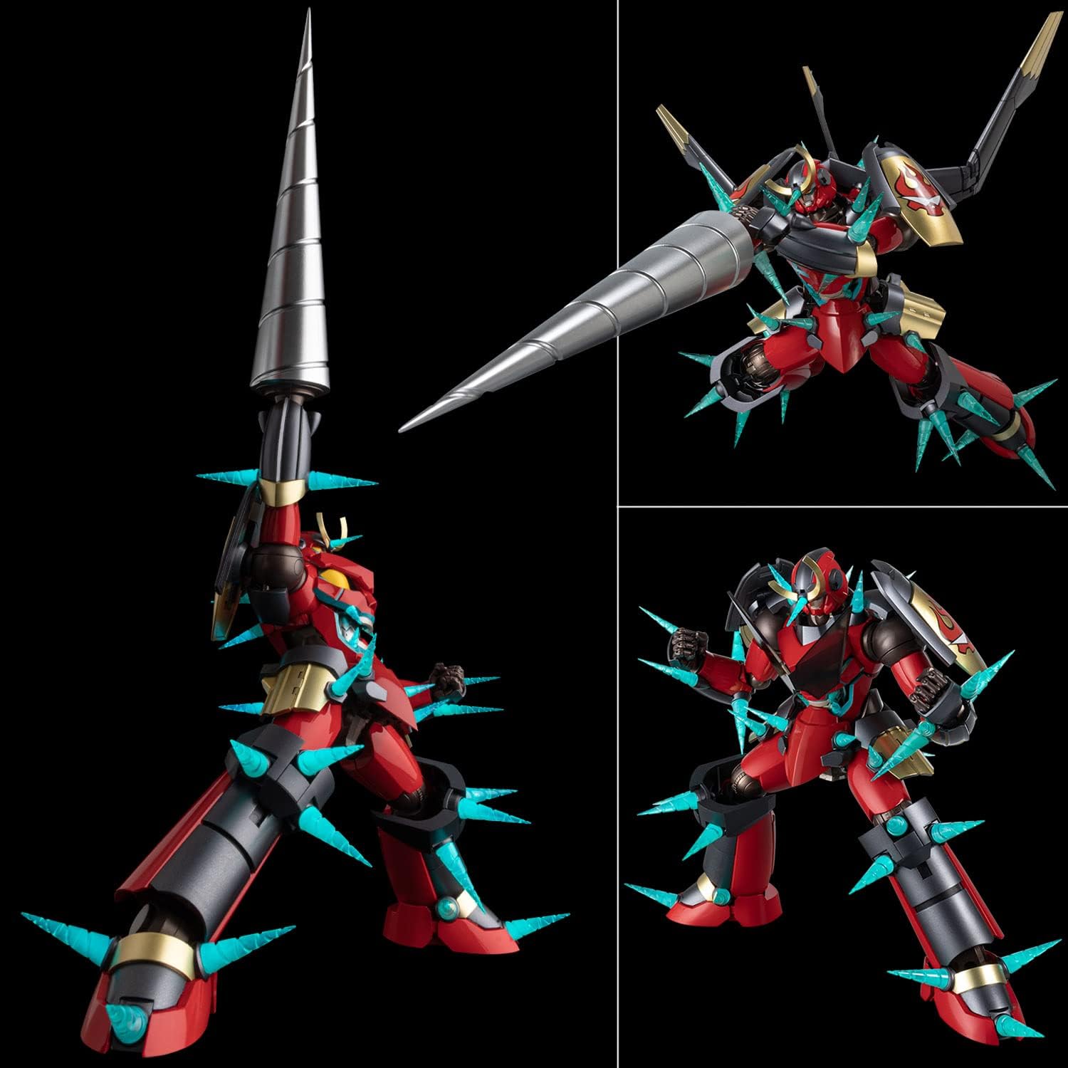 RIOBOT Deformation Combined Gurren Lagann Action Figure, Non-scale, ABS & Die Cast, Painted Finished Product