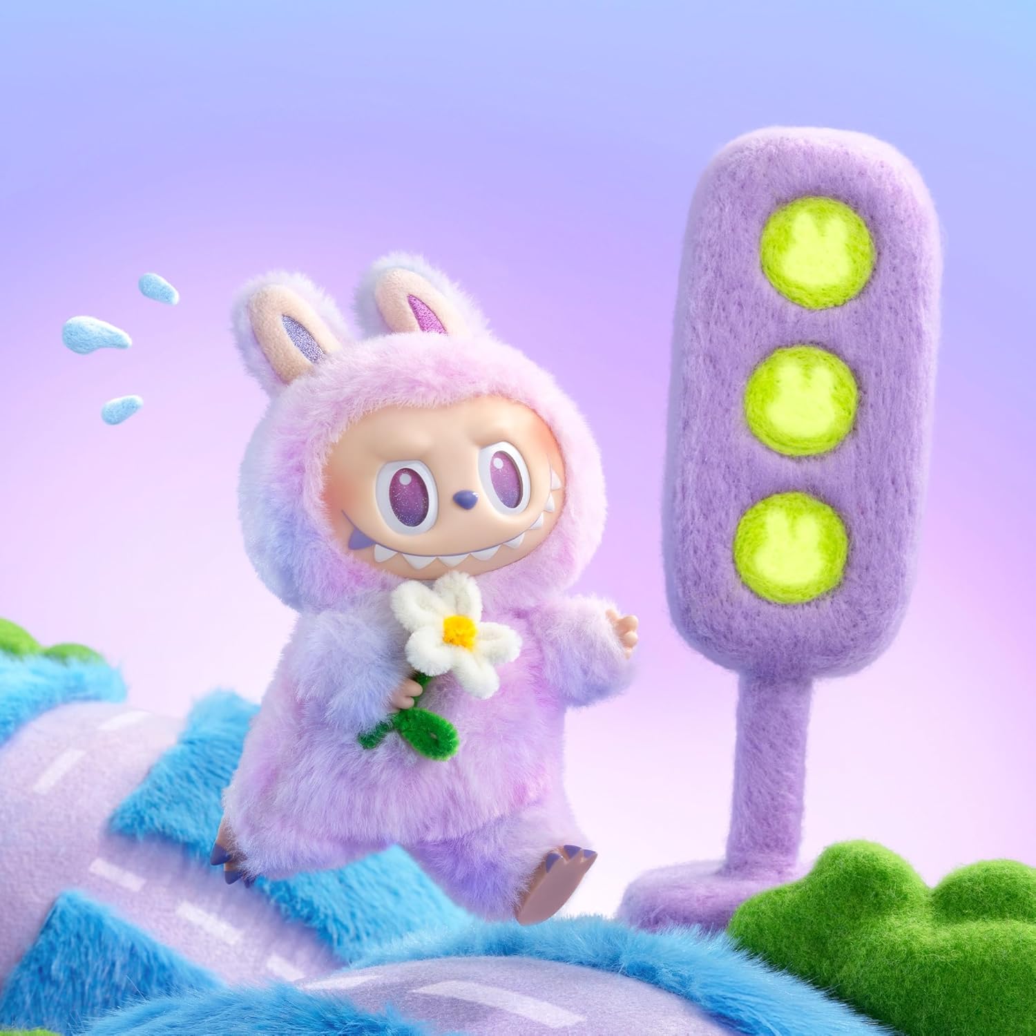 POP MART Monsters Big in Energy Series Vinyl Plush Pendant Blind Box Blind Box Random Design Action Figure Collectors Toy Home Decoration, Single Box
