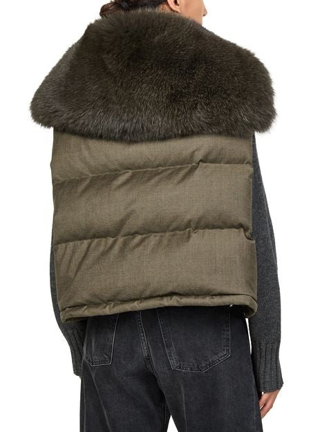 YVES SALOMON Short fox fur gilet - Image 5