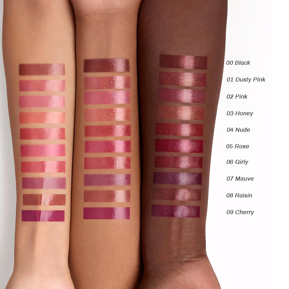 Kaely Lápiz Labial Tintado Bálsamo Labial de Mahoma Miel, Lápiz Labial de Brillo Hidratante para Labios Secos de Mujeres, Bálsamo Labial Nutritivo Brillante Lápiz Labial Tinta Maquillaje, Ligero