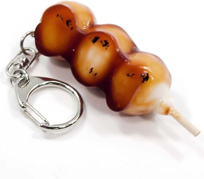 Food Sample Keychain: Irresistibly Yummy Mitarashi Dango 109OK