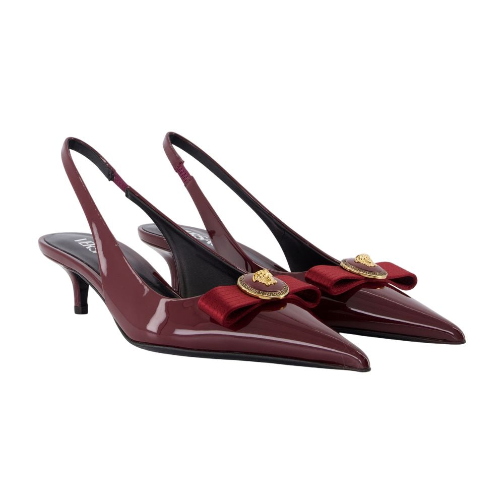 Versace T.45ポンプヴェルサーチレザーブルゴーニュ - Image 5