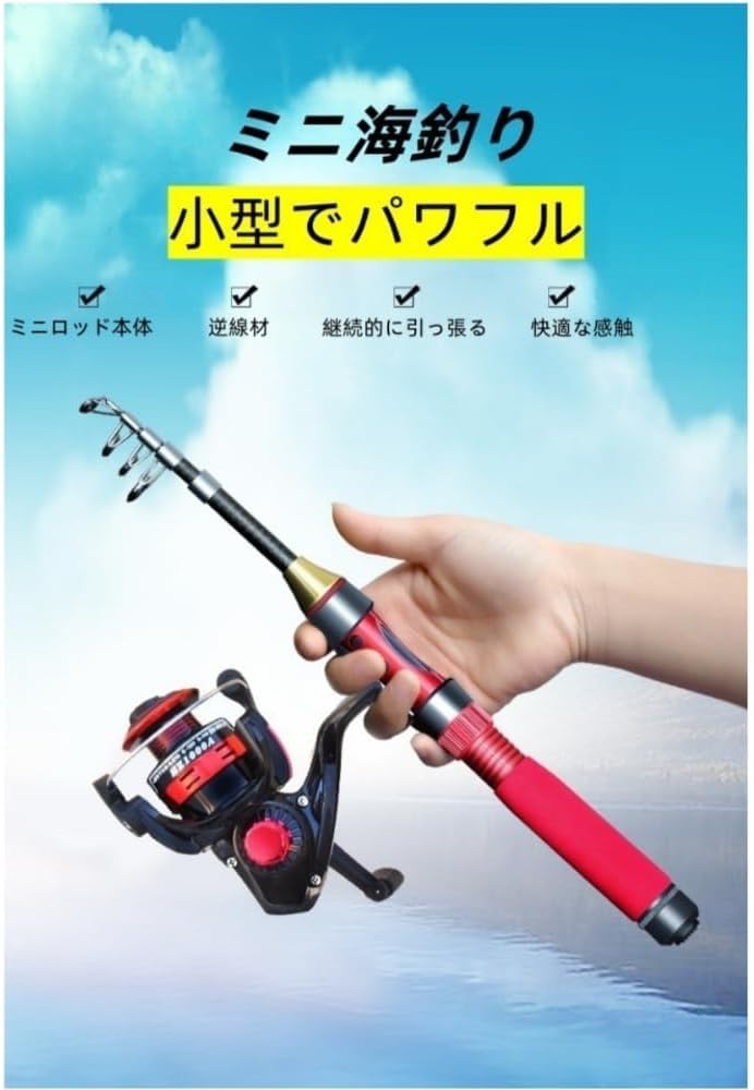 TIMDU釣りセット 竿 1.5M/1.8M/2.1M/2.4M炭素伸縮 ロッド スピニングリール 餌 糸付 初心者向け つりざおセット 収納バッグと日本語説明書付き 海 川 穴 磯 堤防 [並行輸入品]
