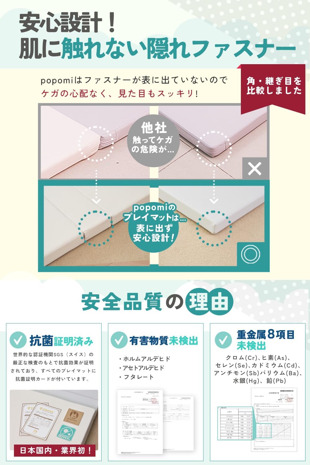 Popomi Clean Antibacterial Play Mat