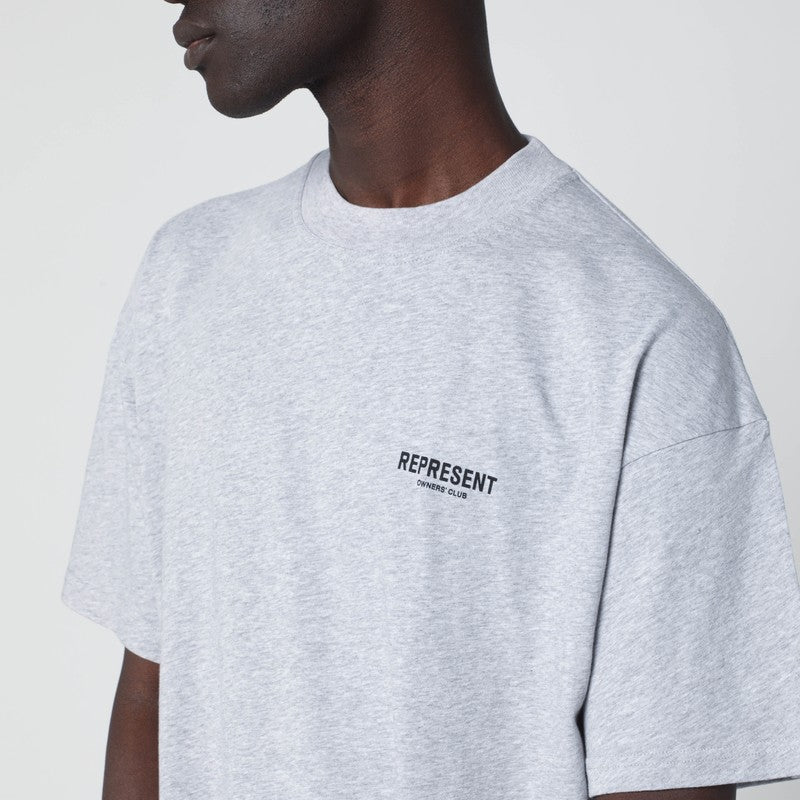 Represent Represent ロゴ付きグレー コットン T シャツ - Image 5