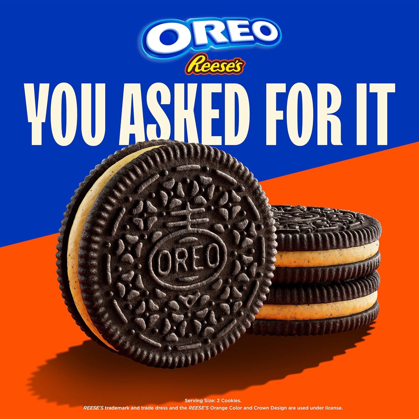 OREO REESE'S Peanut Buttery Creme Chocolate Sandwich Cookies, 12.35 oz (Pack of 2)