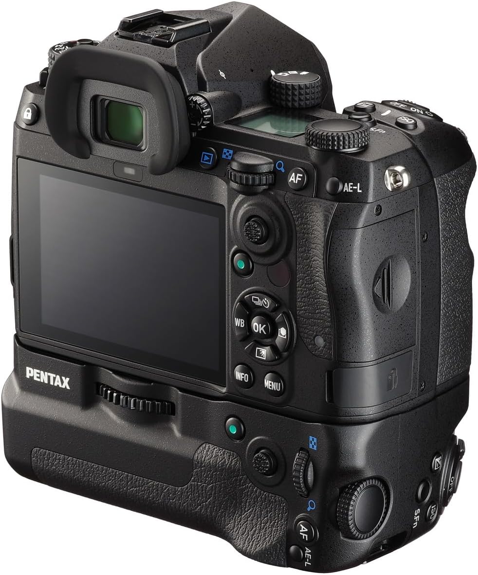 Pentax K-3 Mark III APS-C-Format DSLR Camera Body Black with Pentax D-BG8 Battery Grip, Black