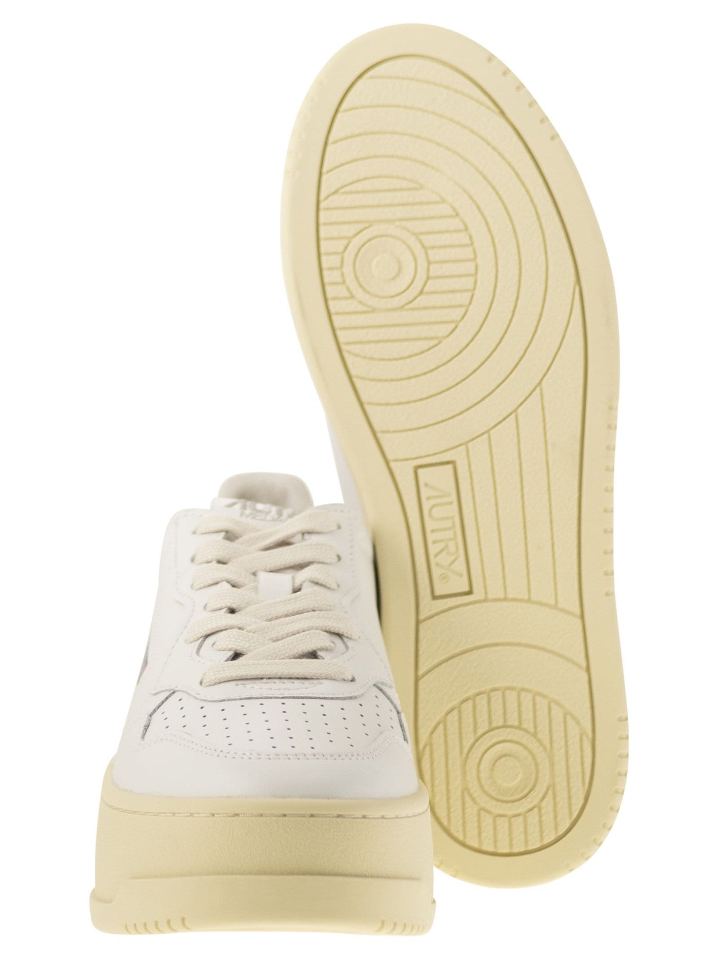 Autry Medalist Platform Leather Trainers - Image 5