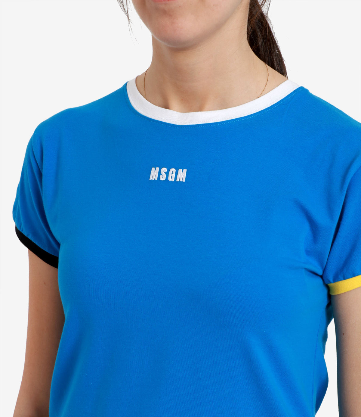 Msgm MSGM Tシャツとポロスクリアブルー - Image 5