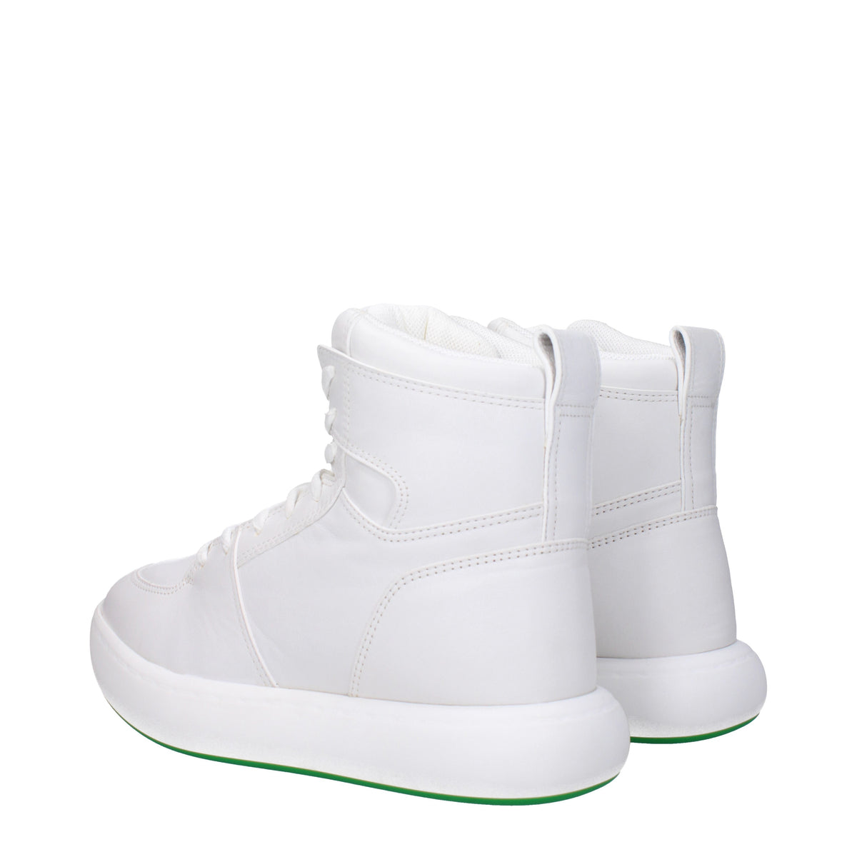 Bottega Bottega Veneta Sneakers Tennis Men Leather White/Parakeet - Image 5