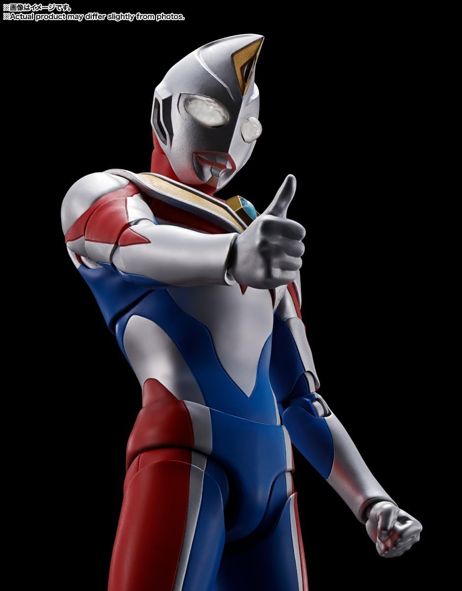 Tamashi Nations S.H. Figuarts (True Bone Carving Manufacturing Method), Ultraman Dyna, Flash Type, Approx. 5.9 inches (150 mm), PVC & ABS Pre-Painted Action Figure