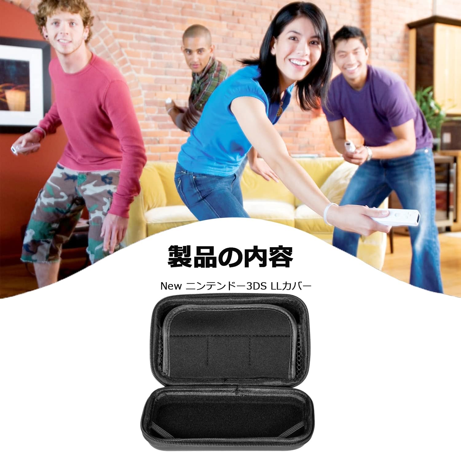 3DS Case, NIJIAKIN Storage Case for Nintendo NEW3DS XL, NEW3DS LL, 3DS XL, 3DS LL