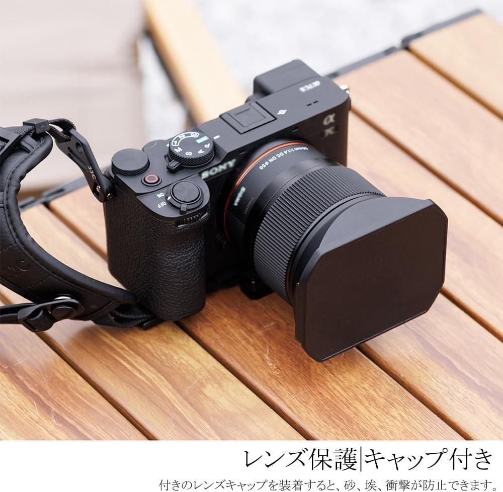 JJC SIGMA 18-50mm F2.8 DC DN Lens Hood [Aluminum] SIGMA LH-582-02 Compatible Lens Hood for Sony E/Fujifilm X/SIGMA L Mount 18-50mm F2.8 DC DN Lens Hood Sigma 18-50mm F2.8 DC DN Lens Cover [Cap