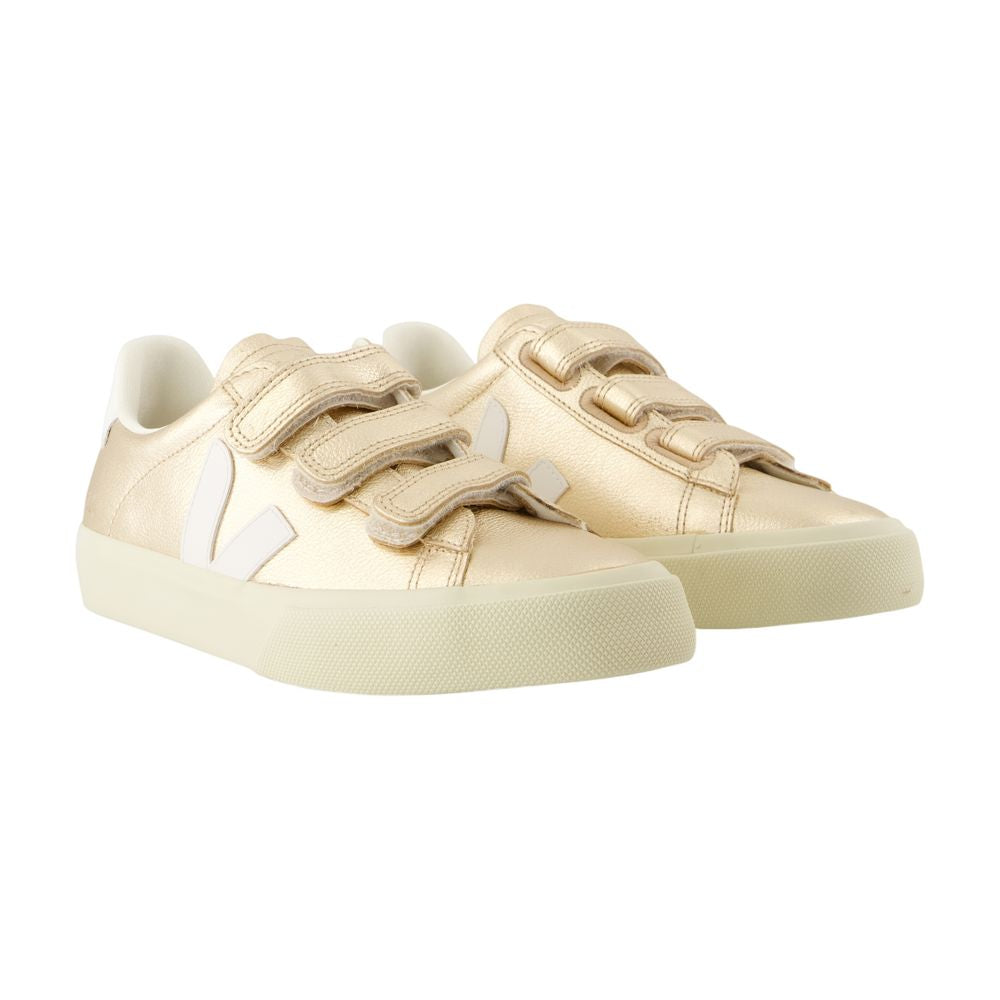 Veja Recife Logo Sneakers Veja Leather Gold - Image 5