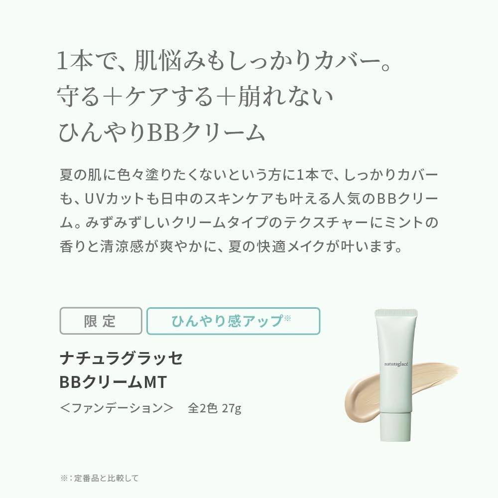 Natura Grasse BB Cream Mint 02 Medium Beige SPF43 PA+++ Mint Blend Scented Soap Drop