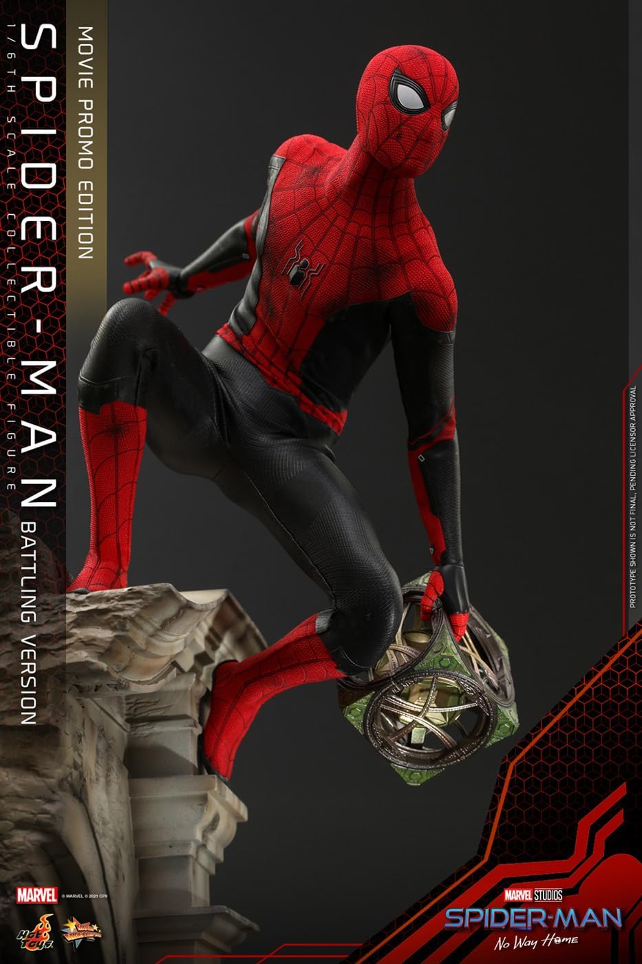 Movie Masterpiece Spider-Man: No Way Home 1/6 Scale Figure Spider-Man (Battle Version) [Promo Edition]