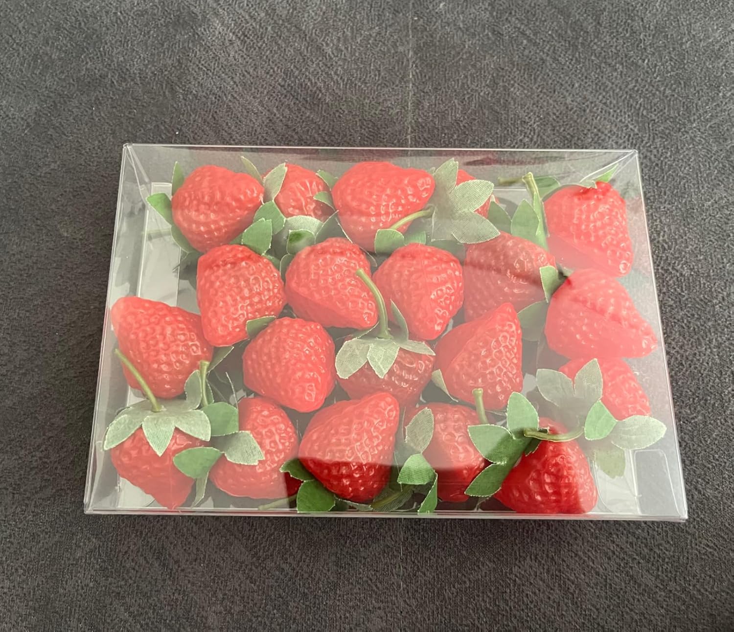 Strawberry, Strawberry, Set of 20, Life-like, Food Samples, Fruits, Cake Shops, Fruit Shop Display, etc. 1.4 inches (3.5 cm) (Red)
