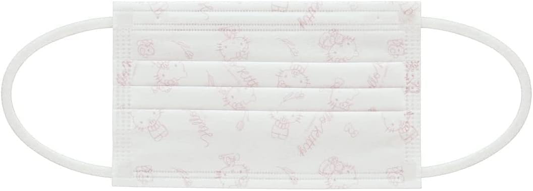 Skater MSKP40-A Non-Woven Mask Regular Size, 4 Layers, Extra Size, Boxed, Hello Kitty, 30 Count
