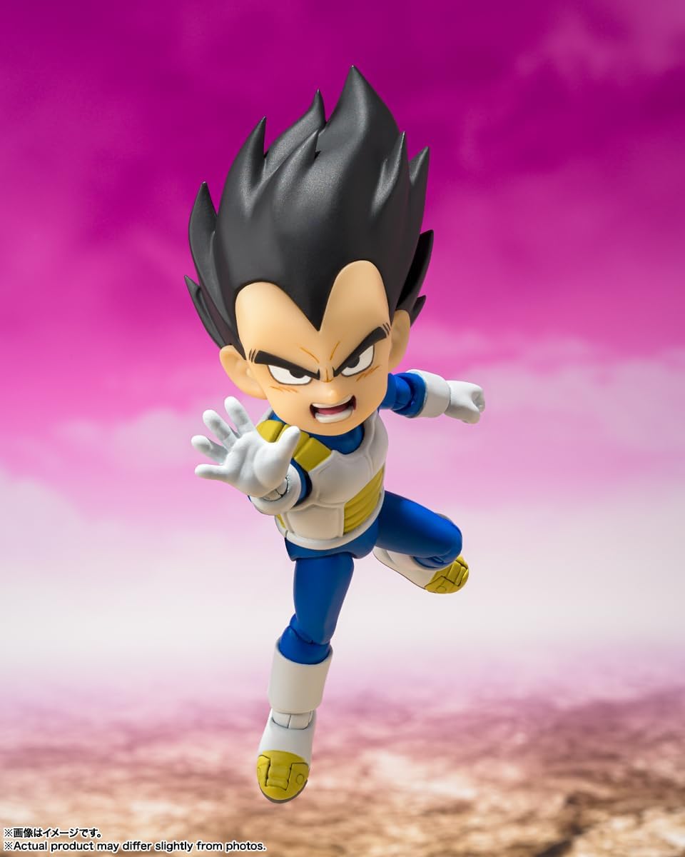 BANDAI SPIRITS S.H. Figuarts Dragon Ball DAIMA Vegeta (Mini) Approx. 2.8 inches (70 mm), PVC & ABC, Pre-painted Action Figure