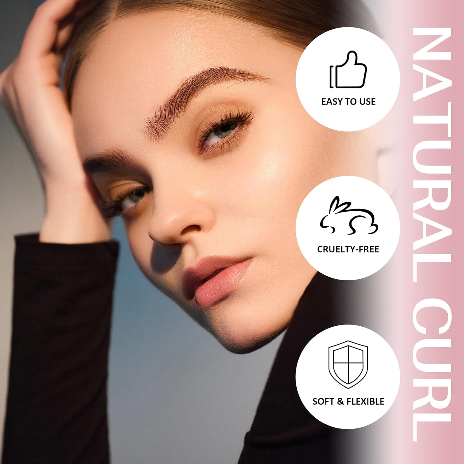 Libeauty Eyelash Lifts Silicone Pads Reusable Eyelash Perm Rod 4 Pairs Upper Eyelashes, 3 Pairs Lower Eyelash Pad, Eyelash Curl Pads, Lash Lifting Shield, Perfect for Lifting Eyelashes