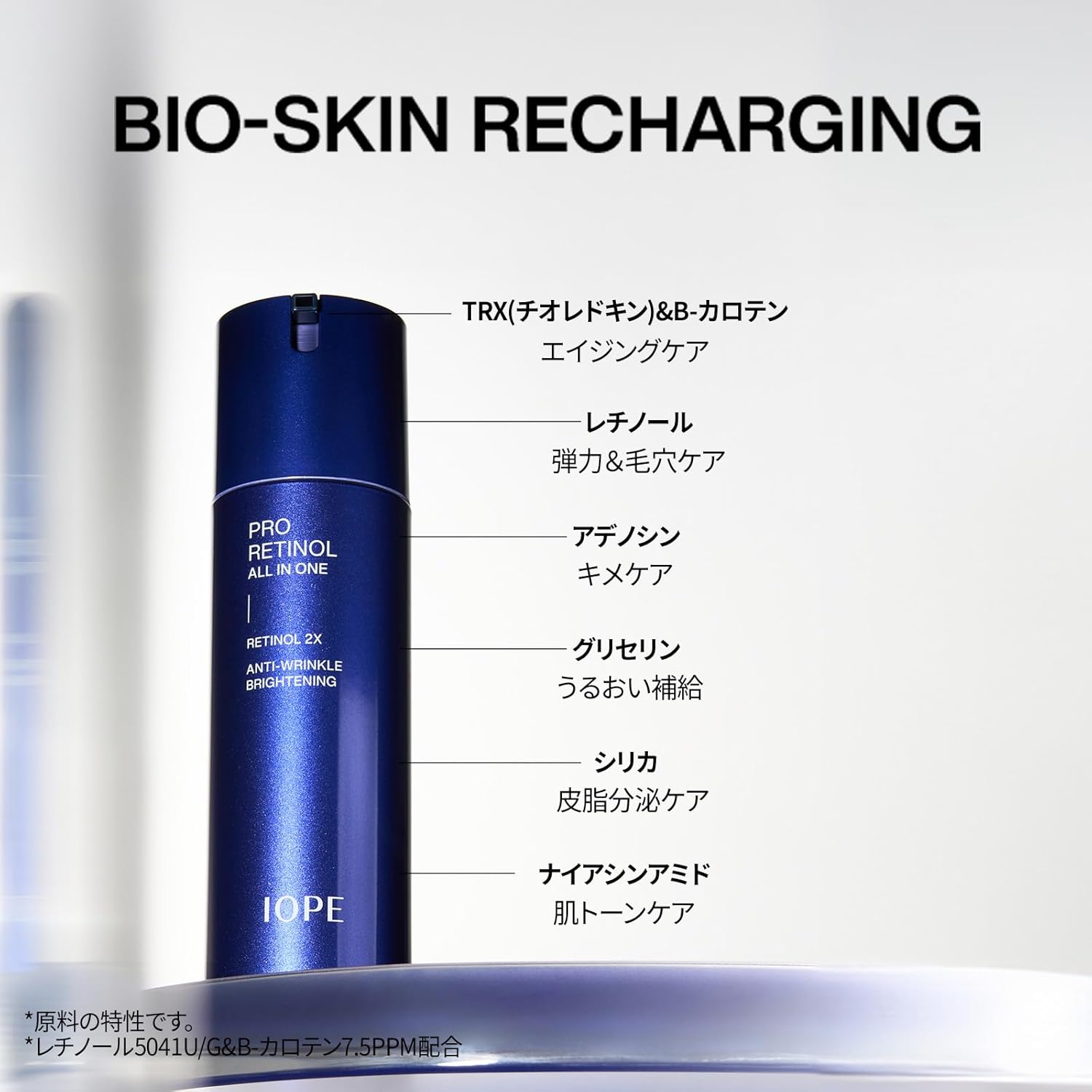 IOPE Official Iope Men's Pro Retinol All-in-One Set, 4.2 fl oz (120 ml), Includes 1.1 fl oz (30 ml), Retinol Serum, Niacinamide, Skin Care, Men's Essence, Men's Cosmetics, Present, Korean Cosmetics,