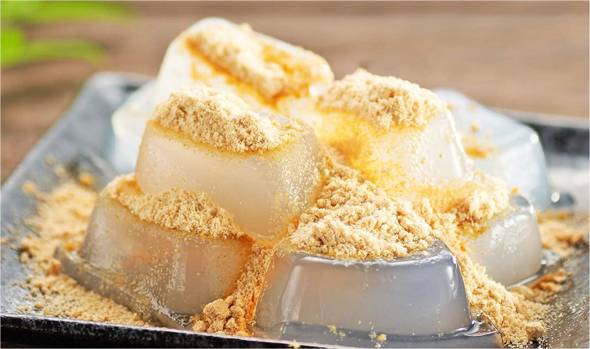 [Limited Brand] Melting Authentic Warabi Mochi, Made in Japan, Made with Authentic Warabi Starch, Japanese Confectionery Gift, Warabi Mochi (4.2 oz (120 g) x 2), Bag with Kinako Powder, Rainbow
