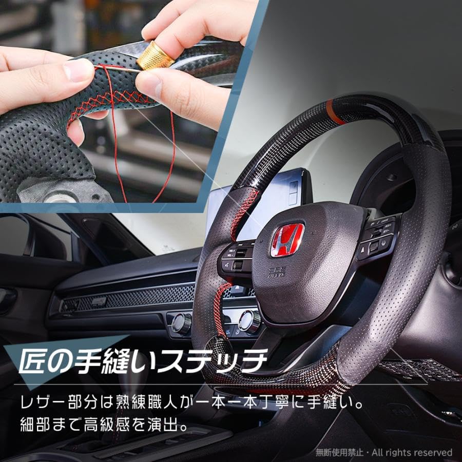 Genuine replacement steering Alphard/Vellfire ALPHARD/VELLFIRE 30 series Land Cruiser Prado 150 series late crown 210 series gun grip type handle custom parts (carbon style)