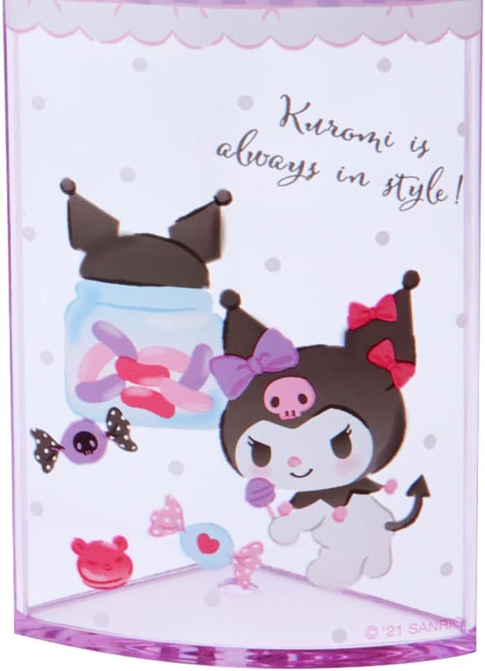 Sanrio 213179 Sanrio Kuromi Pen Stand, Purple, Plastic, Kuromi, 360 Degree Rotation, Pen Stand, Pen Holder, Cosmetics, Makeup Brushes, Tulle, Pet Character
