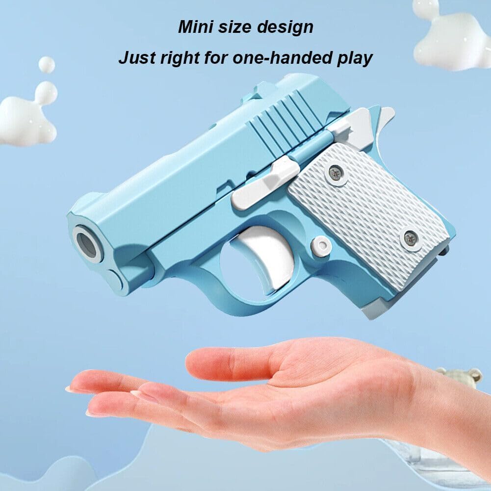 jwyndsq Gravity Fidget Gun Toys 3D Printed Mini Handgun Toy Gun Stress Toy Blow Back Stress Reliever No Firing Stress Relief Toy For Ages 3 Years Old And Up Stress Relief Toy Playful Entertainment Toy