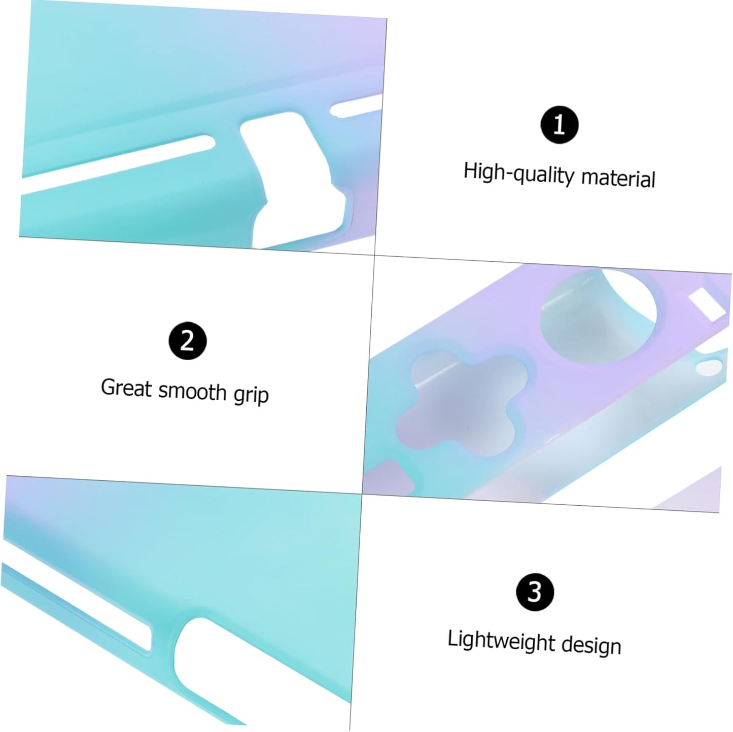 LEDMOMO ゲーム機用 グラデーション透明保護ケース 体式カバー グラデーシ