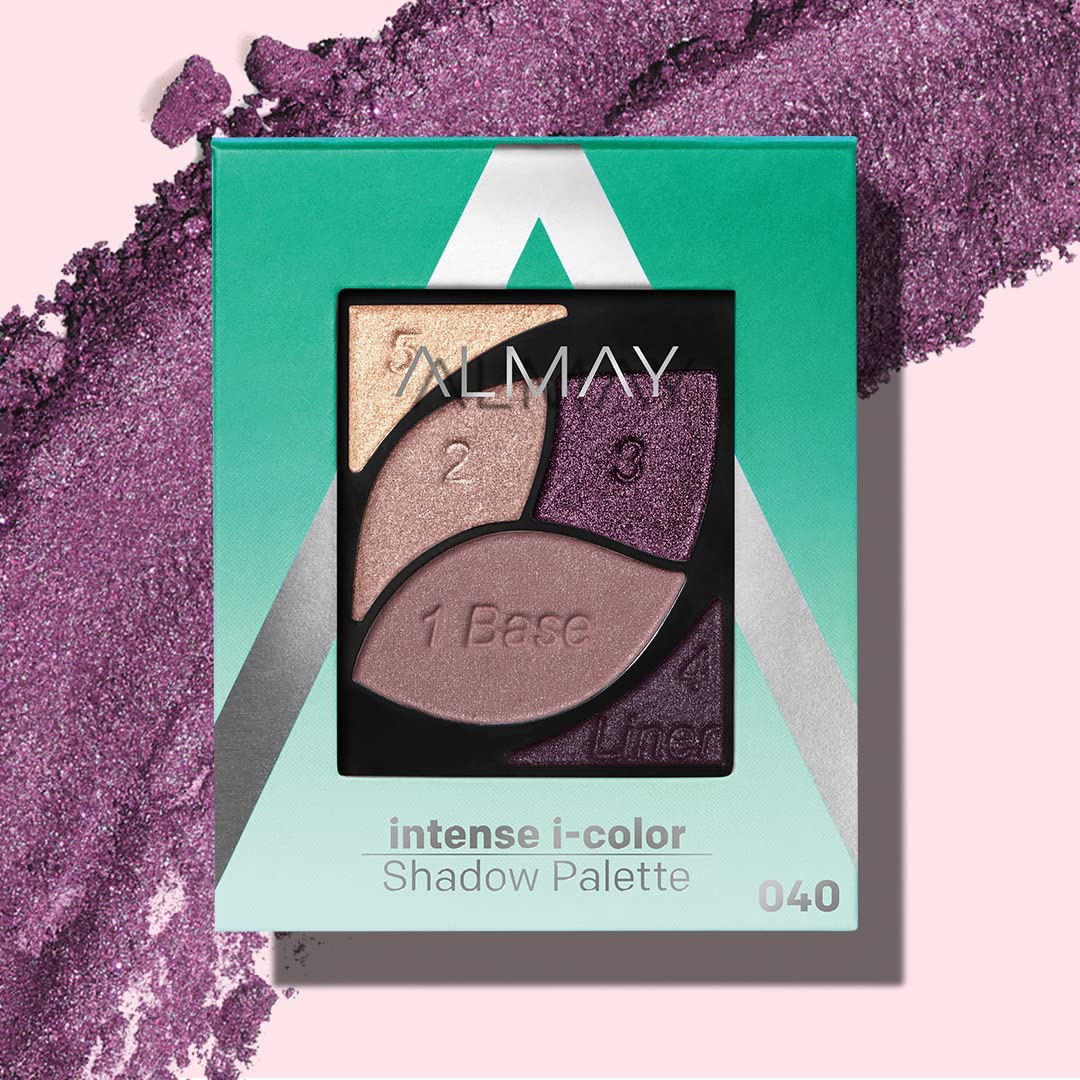 Almay Paleta de Sombras de Ojos, Maquillaje de Ojos de Larga Duración, Imprimación Enriquecida con Vitamina E Antioxidante, Hipoalergénica, 040 Ojos Verdes, 0.1 Oz